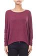 Manila grace t-shirt lunga BORDEAUX Y5